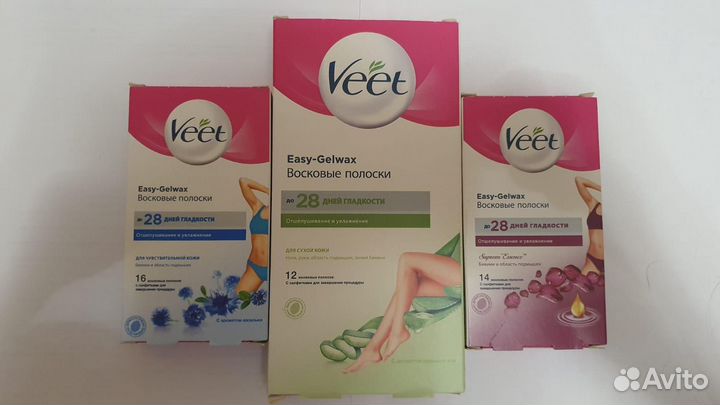 Восковые полоски veet