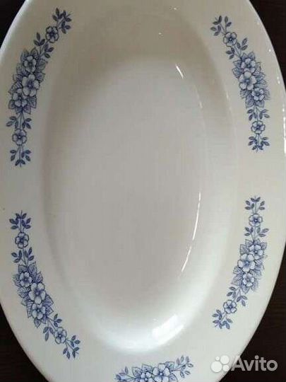 Тарелки, блюдо овальное, блюдо круглое СССР зик