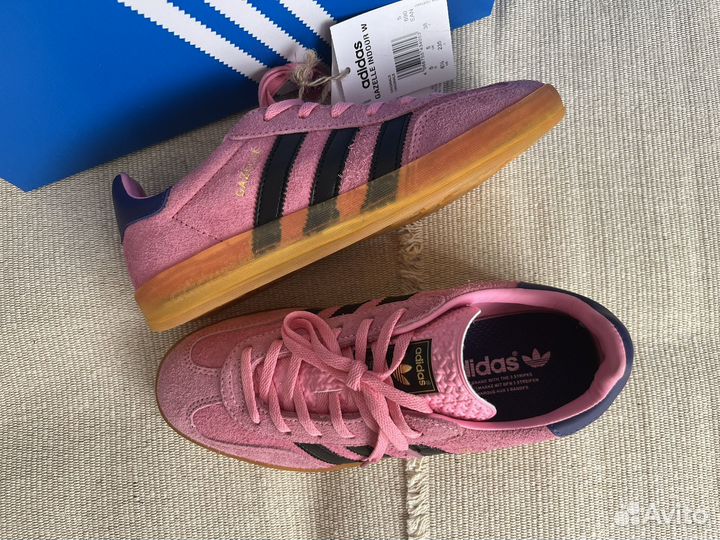 Кроссовки adidas gazelle indoor pink purple