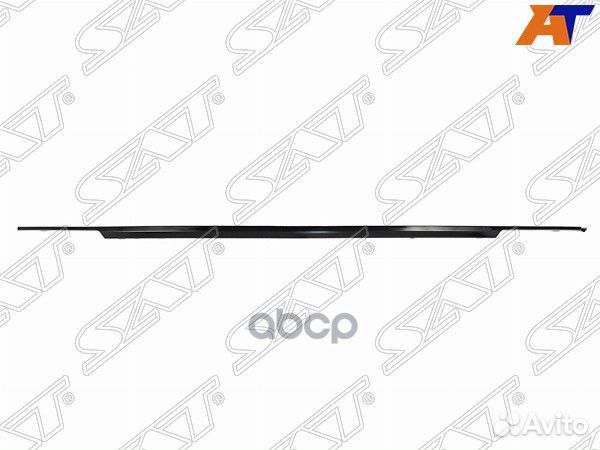 Молдинг заднего бампера VW tiguan 16-21 черный