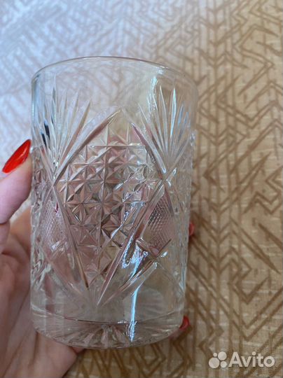 Серебряный подстаканник со стаканом, 84 проба