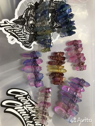 Украшение с кристаллами, заколка для волос