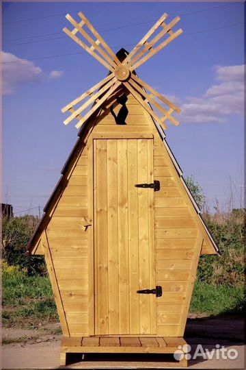 Дачный туалет деревянный В432