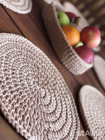 Сервировочные салфетки ручная работа