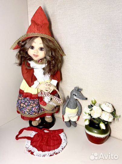 Интерьерная текстильная кукла ручной работы