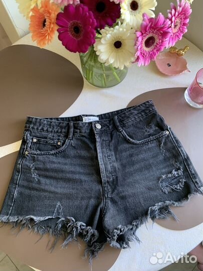 Джинсовые шорты zara женские