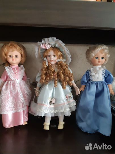 Кукла фарфоровая коллекционная большая