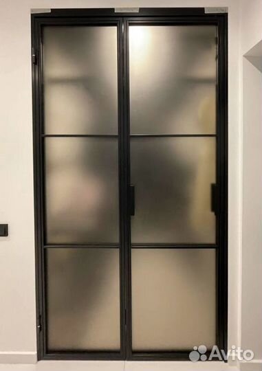 Перегородка из стального профиля - складная