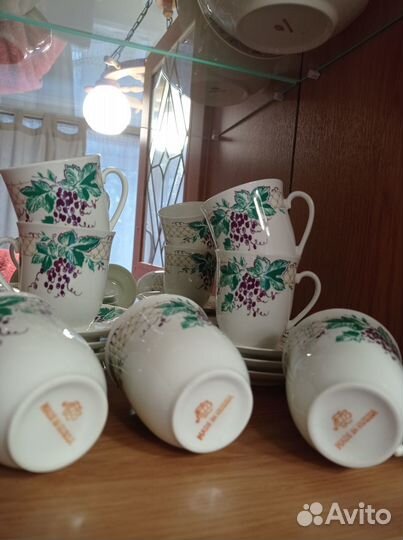 Сервиз. Кофейно-чайные пары лфз. Фарфор СССР
