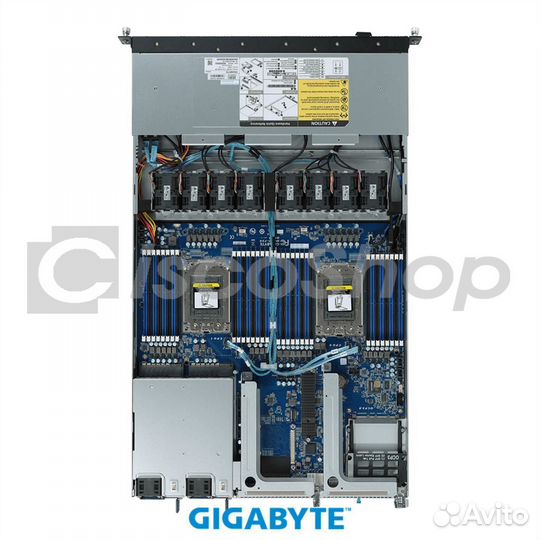 Платформа Gigabyte 1U R182-Z91, До двух процессоро