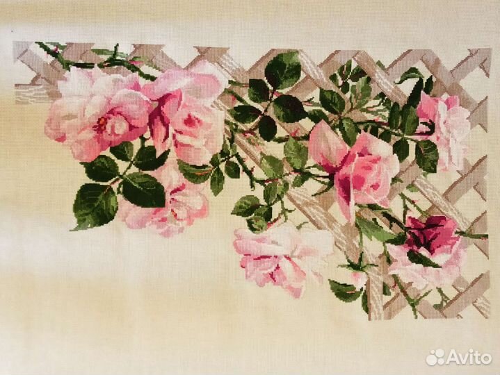 Картина вышитая крестом ручная работа