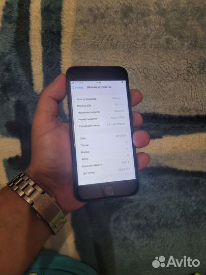 Телефон iPhone 8 256gb