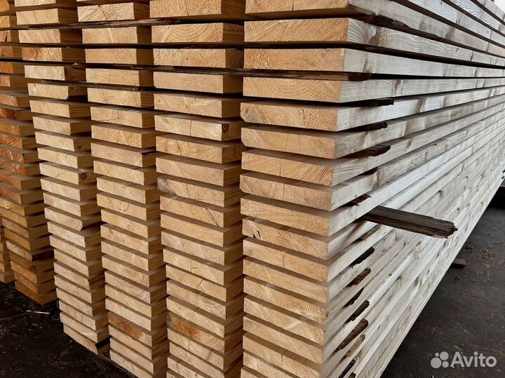 Доска обрезная 25х100х6000мм с доставкой