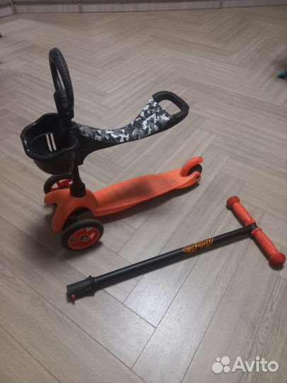 Самокат детский трехколесный бу
