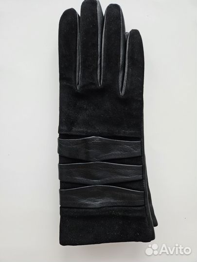 Перчатки женские кожаные новые 7.5