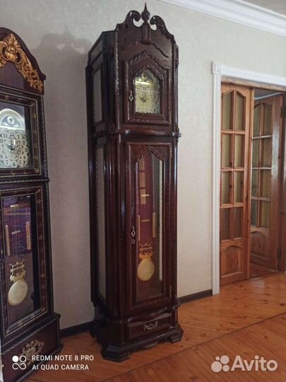 Часы напольные чистая дерево ручная работа