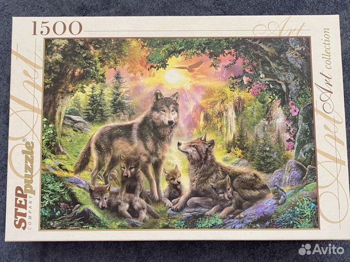Пазлы 1500 деталей волки