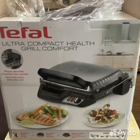 Гриль tefal health grill comfort новый