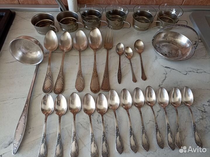 Мельхиоровые столовые приборы