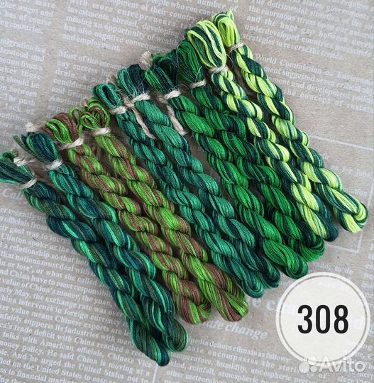 Мулине ручного крашения