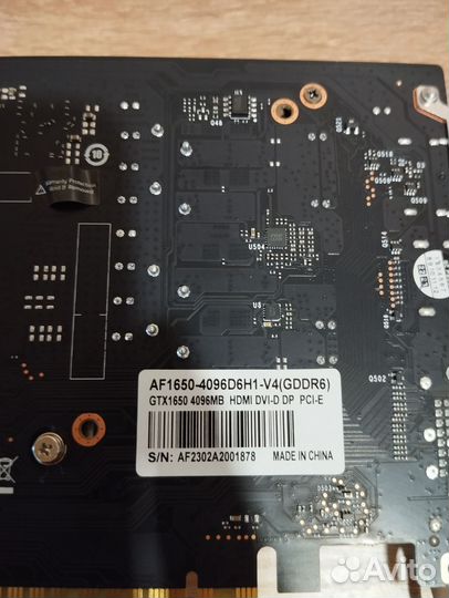 Новая видеокарта GTX1650 4GB ddr6