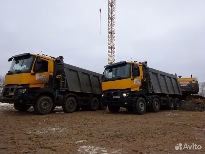 Вывоз грунта самосвалами оссиг