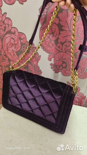 Сумка велюр новая