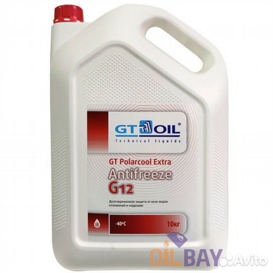 Антифриз GT OIL GT polarcool extra G12 10Л