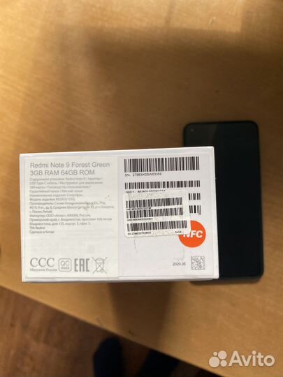 Xiaomi redmi note 9 64gb
