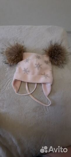Шапка зимняя для девочки 52 54
