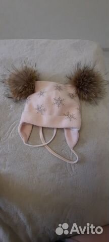 Шапка зимняя для девочки 52 54