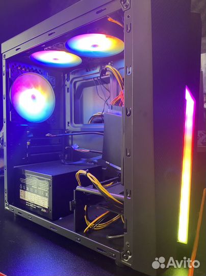Корпус Aerocool bolt mini+3rgb+ блок питания
