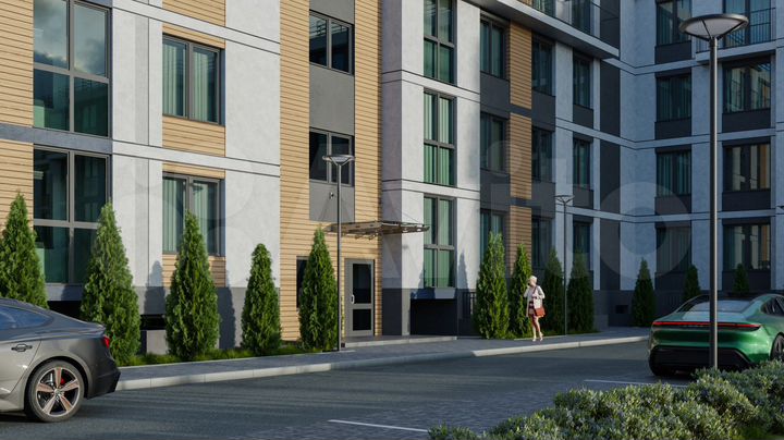 2-к. квартира, 58,6 м², 2/4 эт.