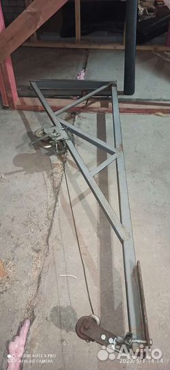 Строительный самодельный кран