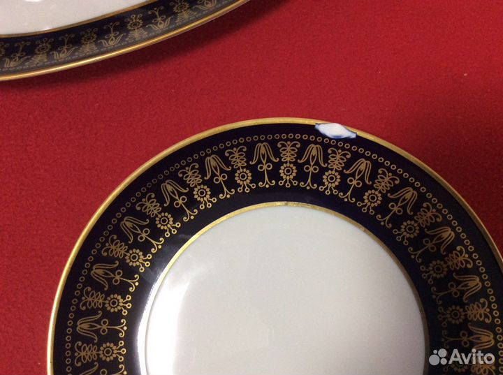 Набор столовой посуды фарфор кобальт ГДР
