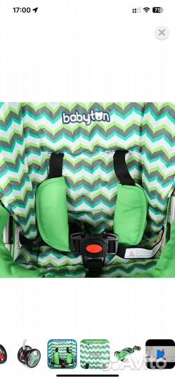 Прогулочная коляска babyton light green