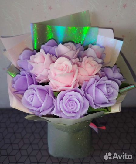 Букет цветов из мыла