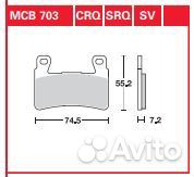 Колодки тормозные TRW MCB703SV