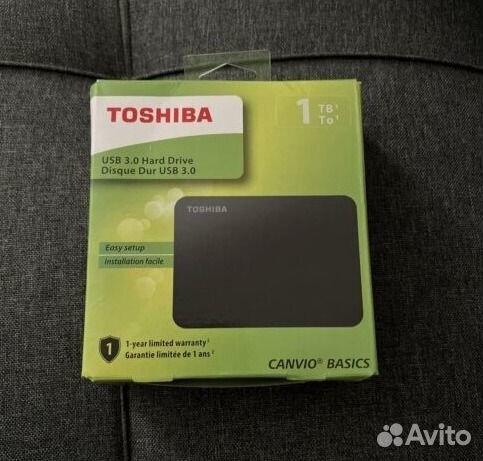 Жёсткий диск Toshiba Внешний 1тб