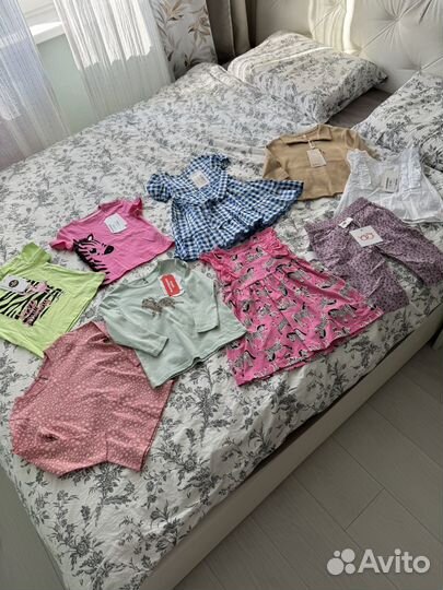 Пакет вещей на девочку 86-92 новых на лето