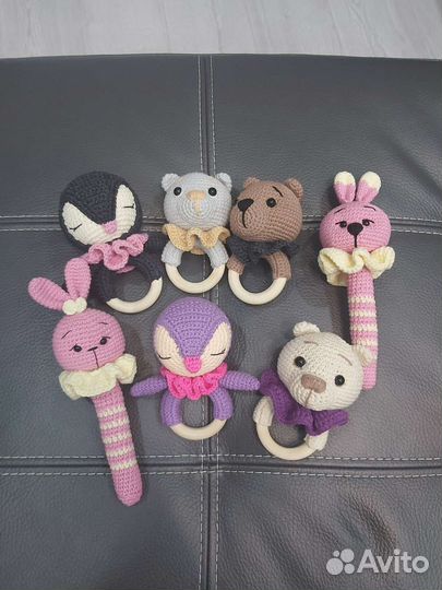 Вязаные погремушки