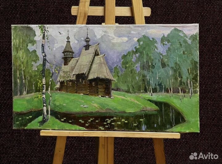 Картина маслом на холсте (пейзаж)