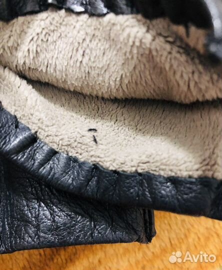 Перчатки кожаные размер S