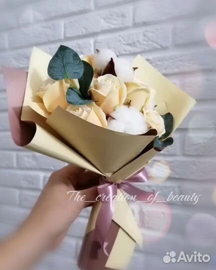 Букеты из мыльных роз. Подарок учителю