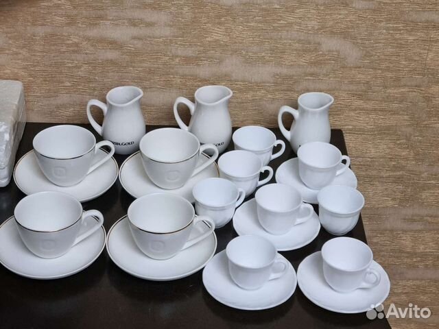 Чашка кофейная с блюдцем Нескафе и Arcoroc Франция