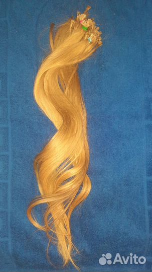 Волосы для наращивания 58 см блонд Славянка