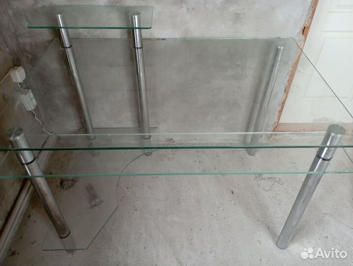 Компьютерный стол стеклянный бу