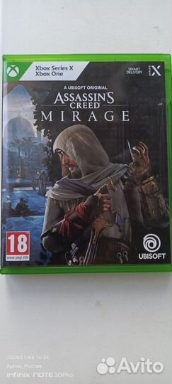 Assassins creed mirage диск xbox