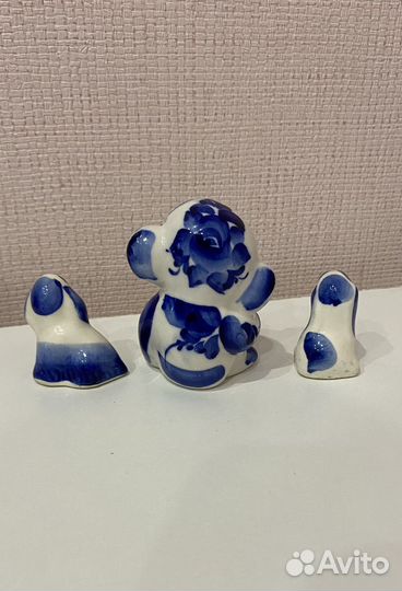 Статуэтка гжель фигурка животные