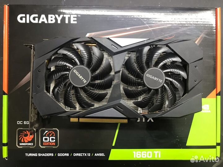 Видеокарта GTX 1660 ti 6gb